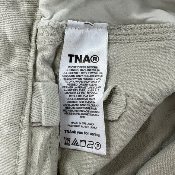 TNA Greenwich Pant Tan Straight Leg Pants Women’s Size 4 US - Picture 11 of 12